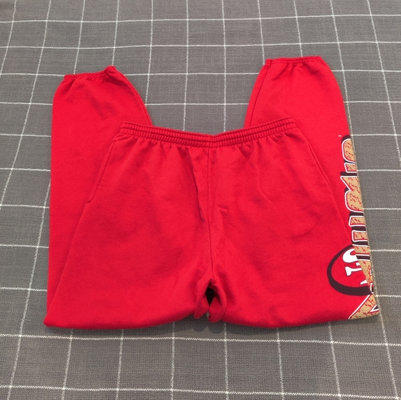 VINTAGE Team Rated San Francisco 49ers Sweatpants Made in USA NFL Sz Large - Picture 2 of 12